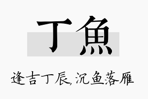 丁鱼名字的寓意及含义