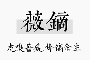 薇镝名字的寓意及含义