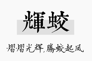 辉蛟名字的寓意及含义