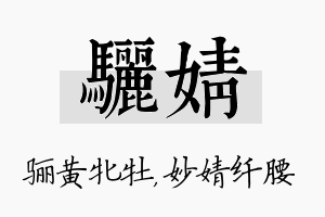 骊婧名字的寓意及含义