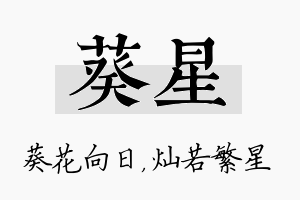 葵星名字的寓意及含义