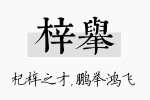 梓举名字的寓意及含义