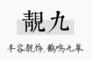 靓九名字的寓意及含义