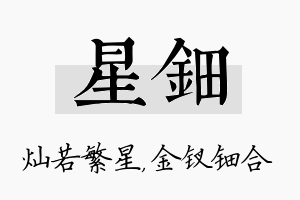 星钿名字的寓意及含义