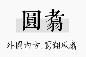 圆翥名字的寓意及含义