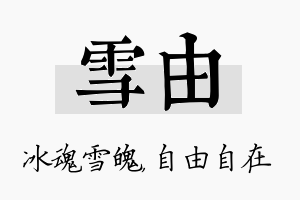 雪由名字的寓意及含义