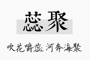 蕊聚名字的寓意及含义