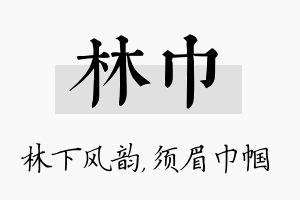 林巾名字的寓意及含义