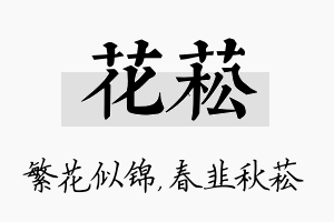 花菘名字的寓意及含义