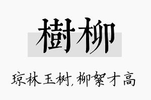 树柳名字的寓意及含义