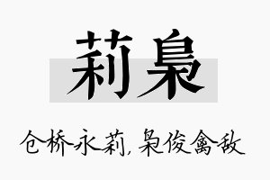 莉枭名字的寓意及含义