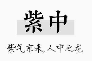 紫中名字的寓意及含义