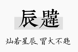 辰韪名字的寓意及含义