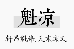 魁凉名字的寓意及含义