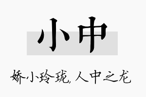 小中名字的寓意及含义