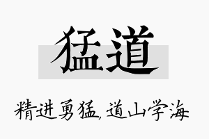 猛道名字的寓意及含义