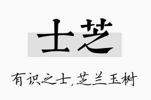 士芝名字的寓意及含义