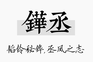 铧丞名字的寓意及含义