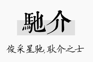 驰介名字的寓意及含义