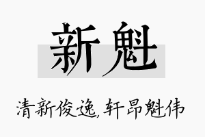 新魁名字的寓意及含义