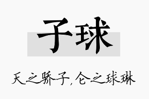 子球名字的寓意及含义