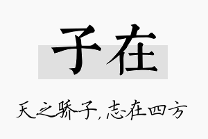 子在名字的寓意及含义