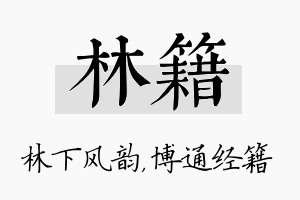 林籍名字的寓意及含义