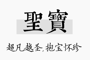 圣宝名字的寓意及含义