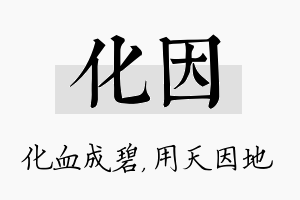 化因名字的寓意及含义