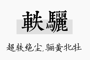 轶骊名字的寓意及含义