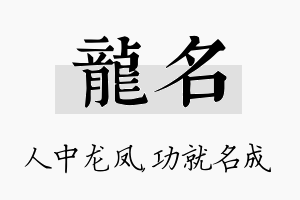 龙名名字的寓意及含义