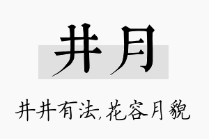 井月名字的寓意及含义