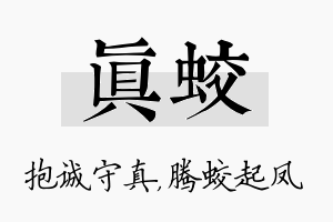 真蛟名字的寓意及含义