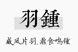 羽锺名字的寓意及含义