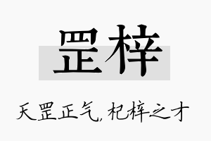 罡梓名字的寓意及含义