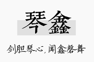 琴鑫名字的寓意及含义