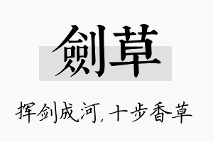 剑草名字的寓意及含义