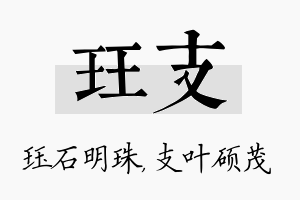 珏支名字的寓意及含义