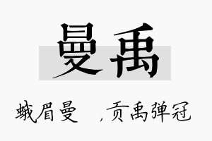 曼禹名字的寓意及含义