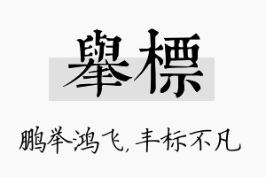 举标名字的寓意及含义