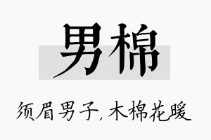 男棉名字的寓意及含义