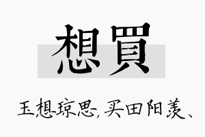 想买名字的寓意及含义