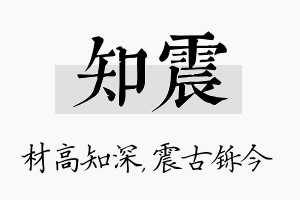 知震名字的寓意及含义