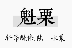 魁栗名字的寓意及含义