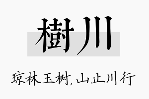 树川名字的寓意及含义