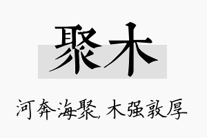 聚木名字的寓意及含义