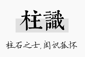 柱识名字的寓意及含义