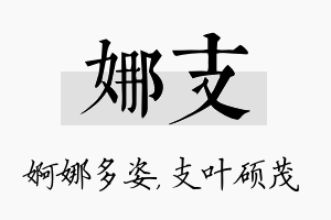 娜支名字的寓意及含义