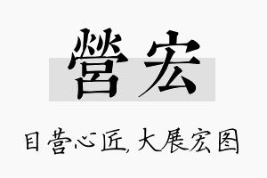 营宏名字的寓意及含义