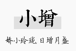 小增名字的寓意及含义